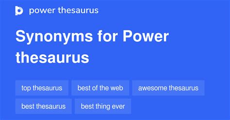 power thesauraus|power thesaurus for windows.